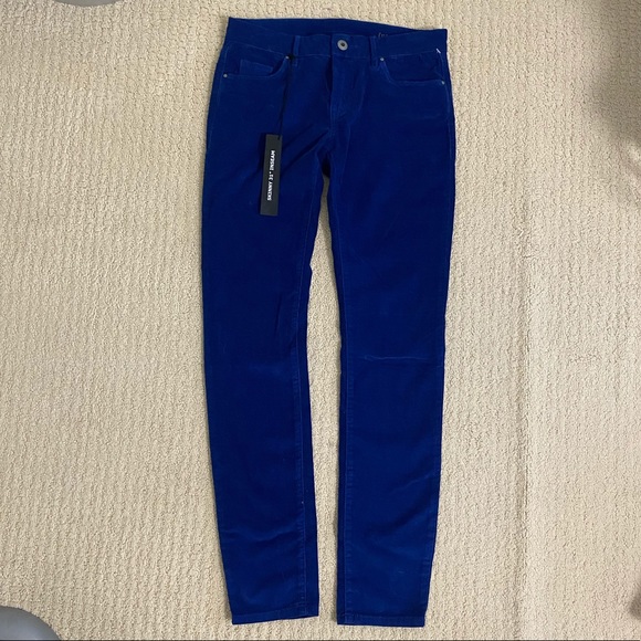 New with tags Blank NYC blue velvet skinny jeans - Picture 2 of 8